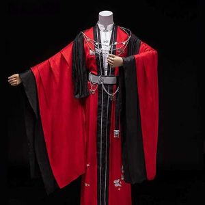 Anime kostuums tgcf tian guan ci fu huacheng cosplay kostuum guiwang huacheng han stijl kleding sanlang rode hanfu jurk Chinees kostuum 240411