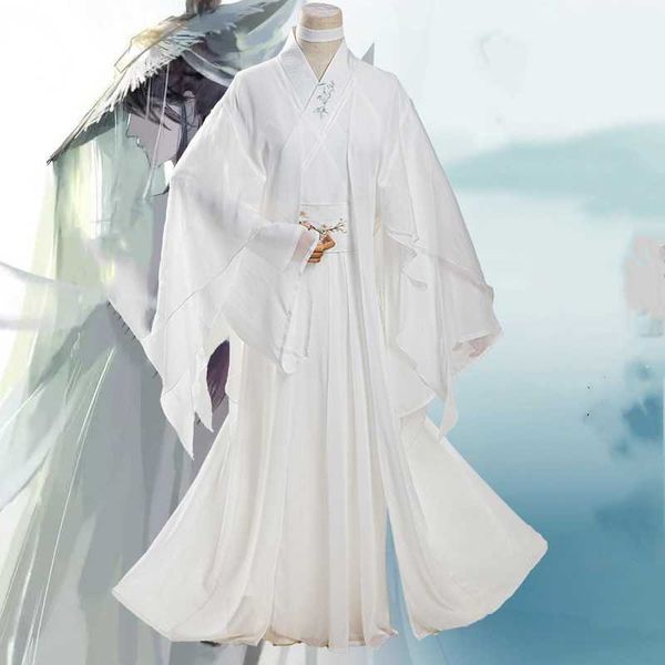 Costumes d'anime Tian Guan Ci Fu Xie Lian Cosplay Come Heaven Official's Bless White Cos Pour Hommes Et Femmes Anime Chinois Z0301