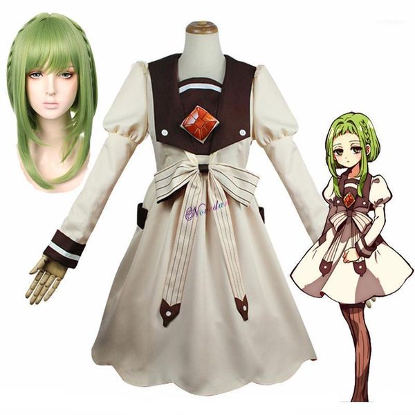 Costumes d'anime lié aux toilettes/Jibaku Shounen Hanako Kun Sakura Nanamine Cosplay déguisement perruque femmes robe pour Halloween Party1