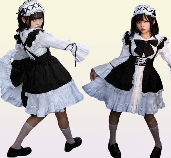 Costumes d'anime femme Maid tenue anime lolita robe mignon homme café come cosplay l2208029465337