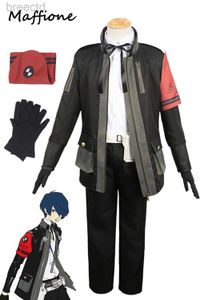 Anime kostuums yuuki makoto cosplay heren school uniform outfits anime game persona3 herladen vermomming kostuum volwassen mannelijk rollenspel Halloween pak 240411