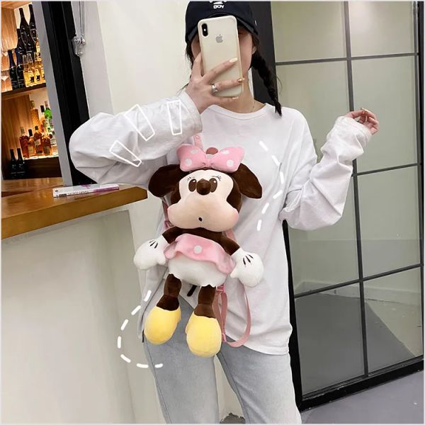 Mochila de juguetes de peluche de pareja de Anime, animales de peluche, regalo para niña, bolso escolar, compras gratis