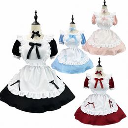 Anime Leuke Hart Lolita Maid Cosplay Kostuum 4 Kleuren Alice Dr Meisjes Vrouw Waitr Maid Party Stage Kostuums Alice Maid Dr G1Ne #