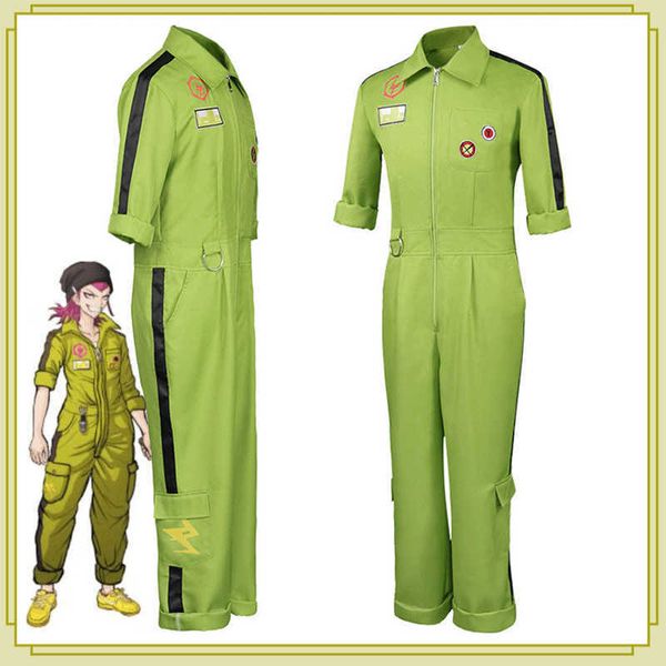 Anime Danganronpa Cosplay Costume Mikan Tsumiki Monokuma Harukawa Maki Kazuichi Souda Halloween Costume de fête de Noël Uniforme Y0913