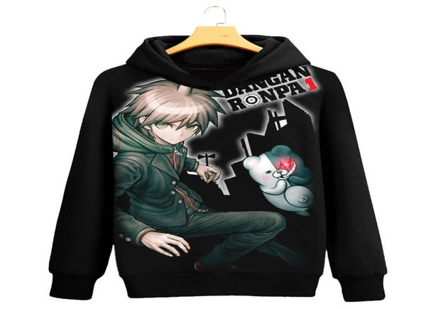 Anime danganronpa monokuma kirigiri kyouko cosplay sweat-shirt blanc automne unisexe pull hotoured tops tops1299995