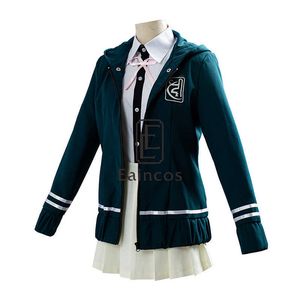 Anime Danganronpa Nanami ChiaKi Cosplay Costume veste à manches longues jupe courte Loli lycéens uniforme Y0913