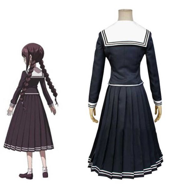 Anime Danganronpa Toko Fukawa Cosplay traje uniforme escolar mujer vestidos conjunto completo Y0913