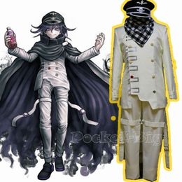 Anime Danganronpa V3 Kokichi avec ensemble de chapeaux président Oma Cosplay perruque Halloween carnaval fête Costumes pour adulte cosplay