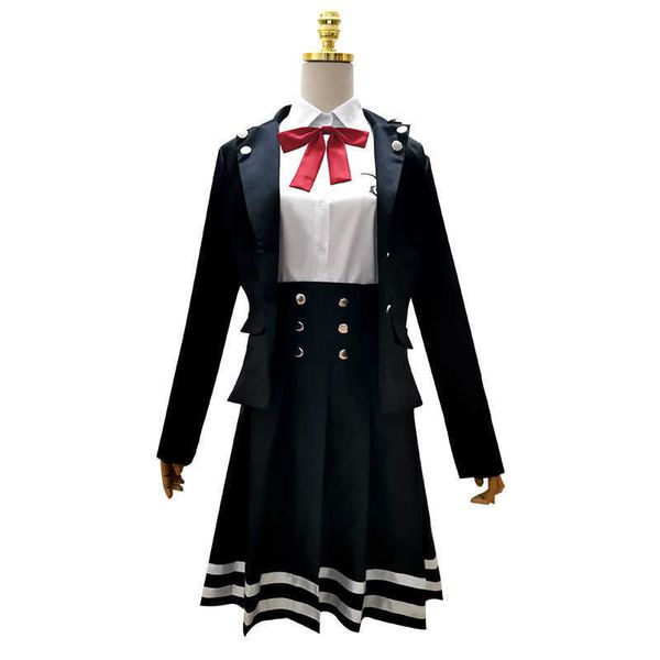 Anime Danganronpa V3 Shirogane Tsumugi Cosplay Costume JK School Girls Uniformes Robes Ensemble Costumes de fête d'Halloween Y0913