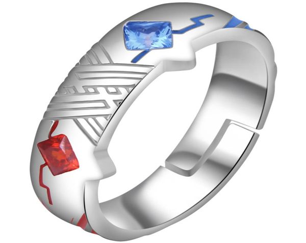 Anime chéri dans le Franxx 02 Zero Two Ring Silver Adjustable Ring Halloween Cosplay 925 Silver Ring Christmas Gift2555059