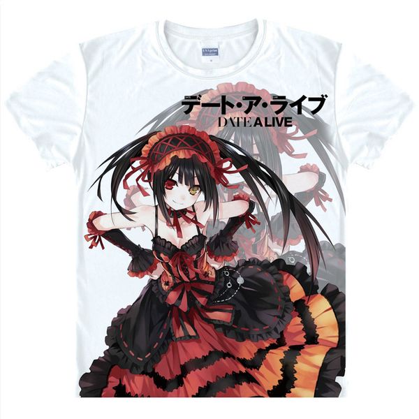 Anime Date A Live Tokisaki Kurumi T-Shirt style décontracté bricolage sur mesure hauts à manches courtes été drôle T-Shirt 220609