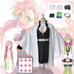 Anime Demon Slayer Cosplay Kanroji Mitsuri Tsuyuri Kanao Kochou Shinobu Cosplay Kostuum Pruik Halloween Kostuum Sexy Kleding Womencosplay