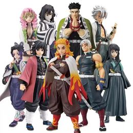 Anime Demon Slayer Figuur Kamado Tanjirou Nezuko Actie Figuren PVC Model Toys Zenitsu Figurine Inosuke Kimetsu No Yaiba Figura