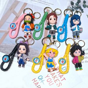 Anime Demon Slayer sleutelhanger hanger speelgoed cartoon hanger tas hanger