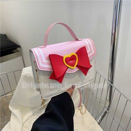 Monederos y bolsos de diseño de Anime para mujer, bolso de hombro tipo bandolera con lazo Kawaii para chicas jóvenes, uniforme japonés Jk Messenger