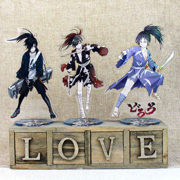 Anime Dodoro Action Figures Hyakkimaru Caractère Dodoro Acrylique Stand Modèles Plaque Decor Décor Panneau de permanence Collection Fans Cadeau Cadeau AA220318