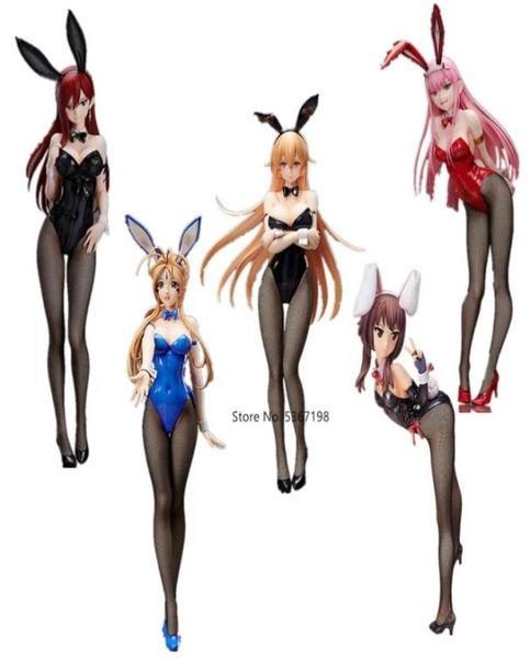 Figurine d'anime FAIRY TAIL ing Erza 14 Bstyle Megumin Zero Two Bunny girl Nakiri Erina PVC figurines d'action modèle de Collection Q0613689955