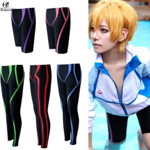 Anime gratuit iwatobi club de natation nanase haruka makoto rin hazuki nagisa rei cosplay costume natation tableau shorts costumes