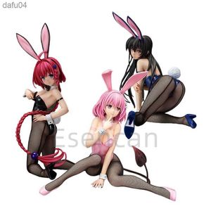 Anime libérant B-style à love-ru Darkness Momo Belia Devéluke Kotega Yui 1/4 Bunny Girl PVC Action figure Toy Model Adult Model L230522