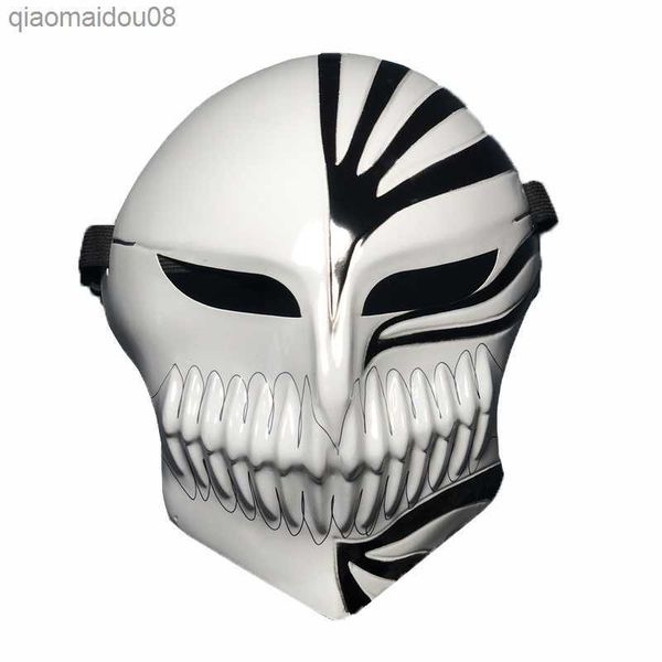 Anime cara completa PVC Kurosaki Ichigo máscara de muerte borrosa Ghost Step Street Dance Halloween mascarada Cosplay Props L230704