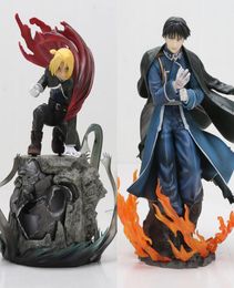 Anime Fullmetal Alchemist Edward Elric Roy Mustang Japanse Action Standbeeld Figuur Collection Model Speelgoed 1622 cm Q05221164719