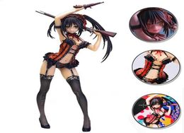 Personnage de jeu d'anime Tokisaki Kuzou, figurine de modèle d'action, jouet fait à la main, costume en dentelle rouge noir, autocollant de décoration de salle modèle G09118935536