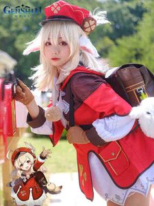 Anime Genshin Impacto Cos Klee Cosplay Ropa Klee Mochila Lindo Loli Traje Juego Traje Fiesta Femenina Halloween Juego de rol J220720