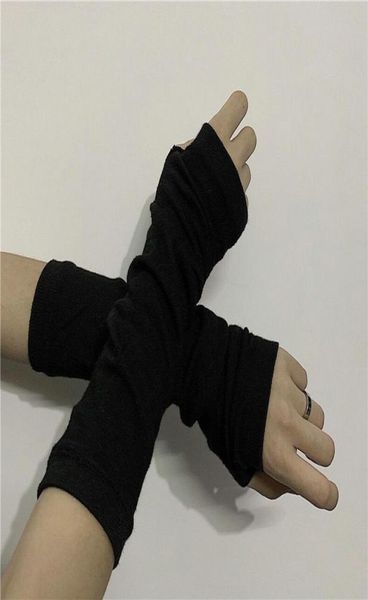 Guantes de anime Accesorios de disfraces Darkly Ninja Mitten Oversleeve Hombre Mujer Moda Bloqueador solar Mantener caliente Puño Lolita Brazo sin dedos W6883667