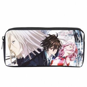 Estuche para lápices de anime Guilty Crown, estuche para lápices para niños y estudiantes, bolso con cremallera para adolescentes y niñas, bolso de maquillaje para mujeres y niñas Y018 #