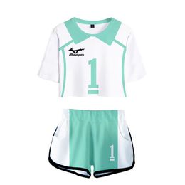 Anime Haikyuu Cosplay Costume Aoba Johsai Lycée Volleyball Club Oikawa Tooru Survêtement Femmes Deux Pièces Ensemble Hauts et Shorts233m