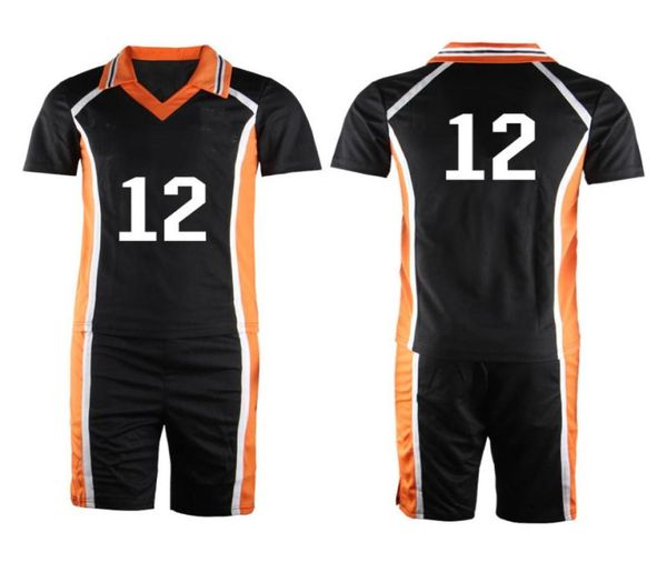 Anime disfraz de Haikyuu Karasuno High School voleibol Club Hinata Shyouyou Kageyama Tobio ropa deportiva camisetas uniforme TopS1371421