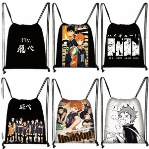 animé Haikyuu!Sac à cordon Oya Oya Oya Haikyuu Sac à dos Hinata Shoyo Hinata Fly High Storage Sacs de voyage Sac à bandoulière fille E3Zf #