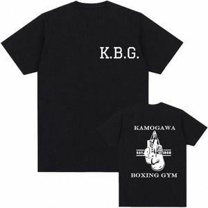 Anime Hajime Geen Ippo Tshirt Grappige T-shirts Vrouwen Manga Kamagowa Boksen Gym Cott Mannen Tee Shirt Plus Size Unisex zomer Tops u9R7 #