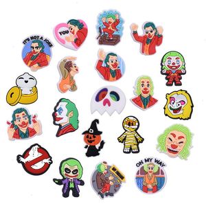 Anime Halloween Ghost Spooky Witch Charms Wholesale Childhood Memories Funny Gift Cartoon Charms Shoe accessoires PVC Decoratie Buckle Soft Rubber Clog Charms