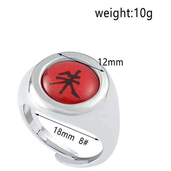 Anime Halloween Rings set Sharingan akatsuki itachi accesorios de metal accesorios cosplay jewerly navidad de carnaval accesorios regalos