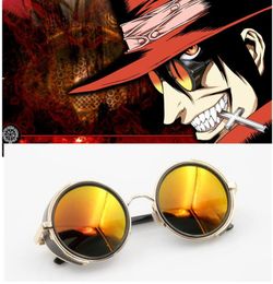 Anime Hellsing Alucard Cosplay Prop Lunettes Hunter Lunettes Orange Sunglasses For Men Women 2205236058879