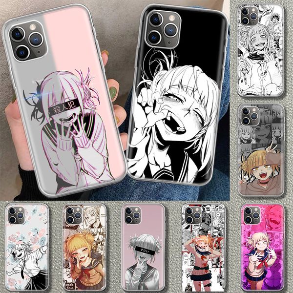 Anime himiko toga waifu cubierta de la caja del teléfono para iPhone 14 13 11 pro 12 mini 15 print 7 8 6s más + xr x xs max se 5s personalizado