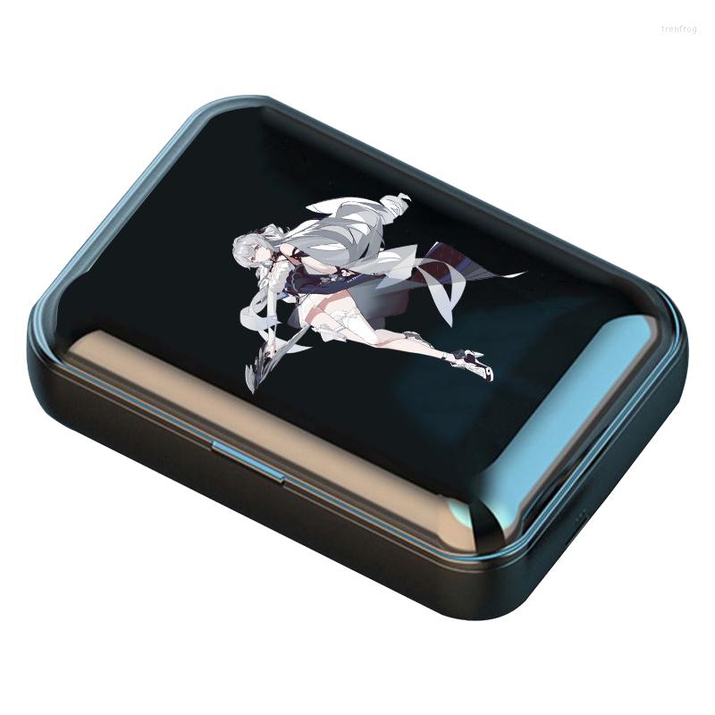 Anime Honkai Impact VALKYRIES Bluetooth 5.0 Earphones 1200mAh Charging Box Wireless Headphone Waterproof Earbuds Headsets