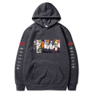 Anime Hoodie Hommes Femmes Kawaii Manga Cartoon Sweat À Capuche Gothique Casual Sweat Surdimensionné Vêtements Hoddies pour Ados Toppies Y220716