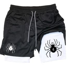 Anime Hunter X Hunter Performance Shorts para hombres pantalones cortos de gimnasio de araña transpirable Entrenamiento deportivo de verano Jogging pantalones cortos 240410