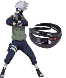 Anime sieraden hatake kakashi 925 sterling zilver verstelbaar masker ring cosplay accessoire voor heren vingerringen xmas verjaardagscadeaus h8036582