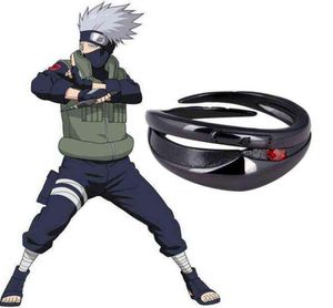 Anime sieraden hatake kakashi 925 sterling zilver verstelbaar masker ring cosplay accessoire voor heren vingerringen xmas verjaardagscadeaus h1298906