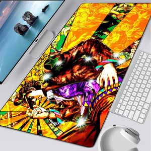 Anime Jojo Bizarre aventure jeu RGB grand XXL Gamer tapis de souris en caoutchouc ordinateur tapis clavier tapis de bureau tapis de souris d'ordinateur portable cadeau