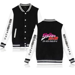 Anime Jojo Bizarre Adventure Kira Yoshikage Kujo Jotaro Zip-up Baseball Uniforme Veste Polaire Femmes Hommes Sweats À Capuche Sweatshirts x0828