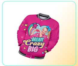 Anime JoJo Siwa 3D Print Baseball Jacket Dames Men Bomber Jacket Streetwear Hip Hop Casual Tracksuit Harajuku Sweatshirts Hoodie4208143