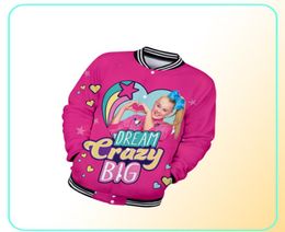 Anime JoJo Siwa 3D Print Baseball Jacket Dames Men Bomber Jacket Streetwear Hip Hop Casual Tracksuit Harajuku Sweatshirts Hoodie7950023