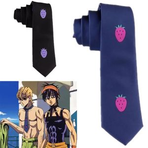 Anime Jojos Bizarre Adventure Fugo Pannacotta Kira Neck Tie Petite fraise adulte Cosplay Costumes accessoires