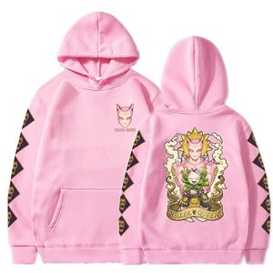 Anime Jojos Bizarre Adventure Sweat à capuche Killer Queen Sweatshirts Cosy Tops Survêtement Sudadera Felpa Moletom 220720