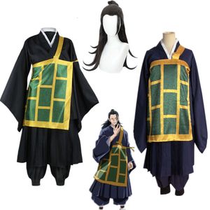 Anime Jujutsu Kaisen Geto Suguru Cosplay Costume Kimono Black Blue Japanese Uniform Halloween Christmas Party Clothescosplay