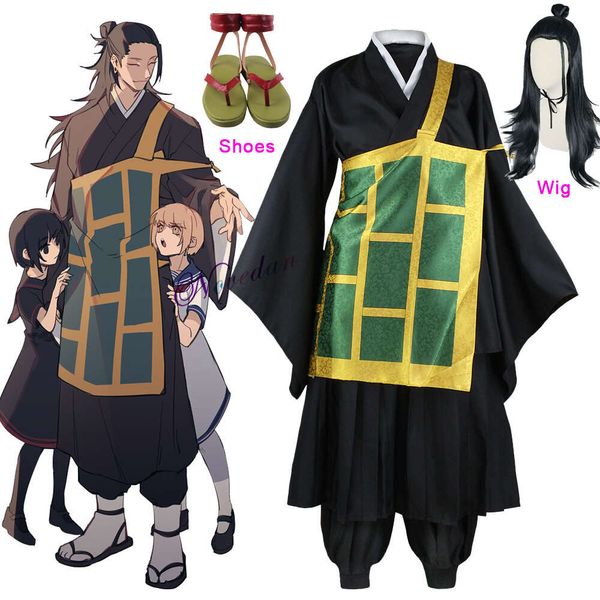Anime Jujutsu Kaisen Geto Suguru Cosplay Costume chaussures perruque Kimono pour hommes femmes Halloween fête vêtements Style japonais Uniformcosplay